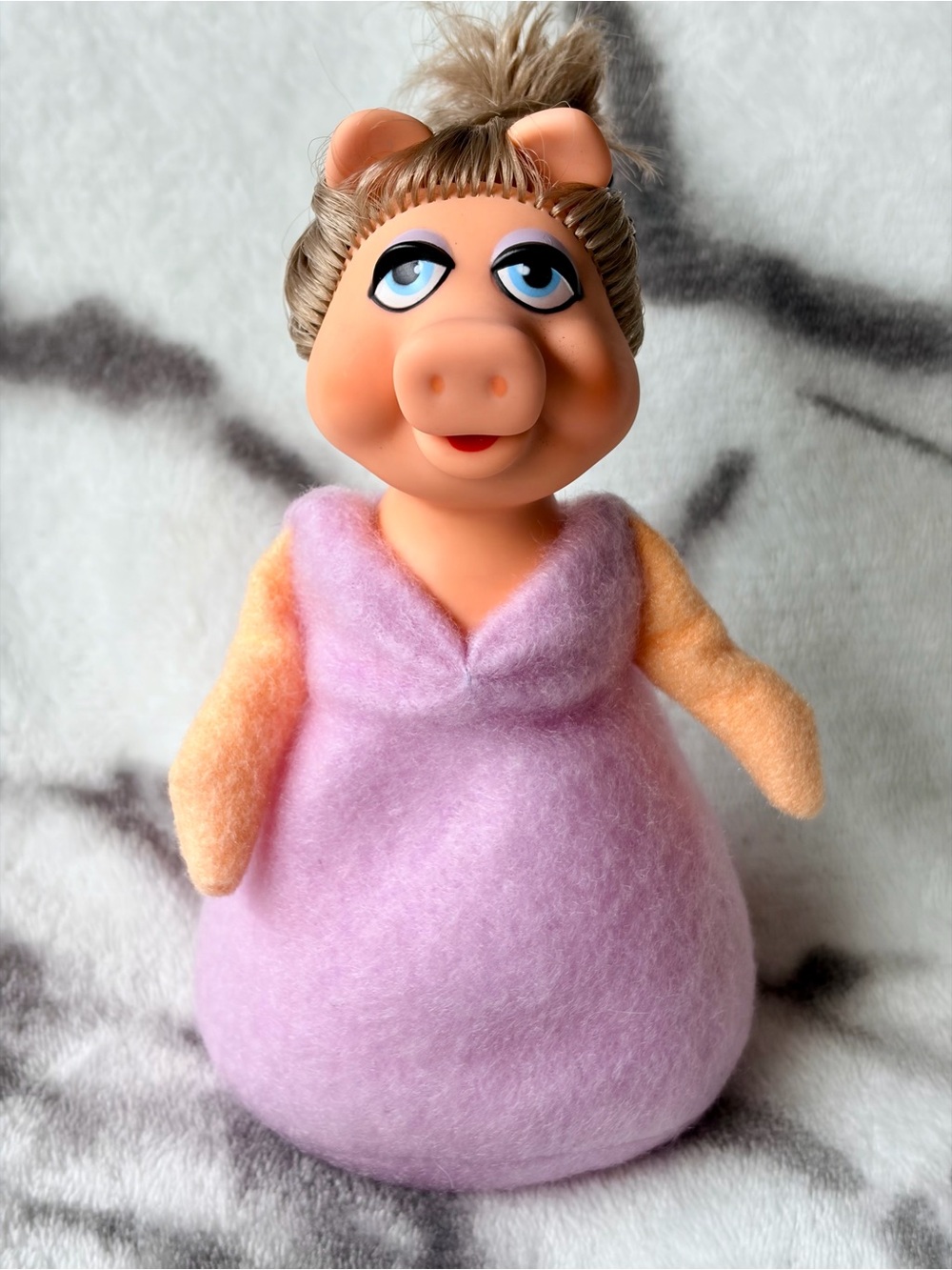 Vintage 1979 Fisher-Price Jim Henson Muppets Miss Piggy Bean Bag 6” Doll